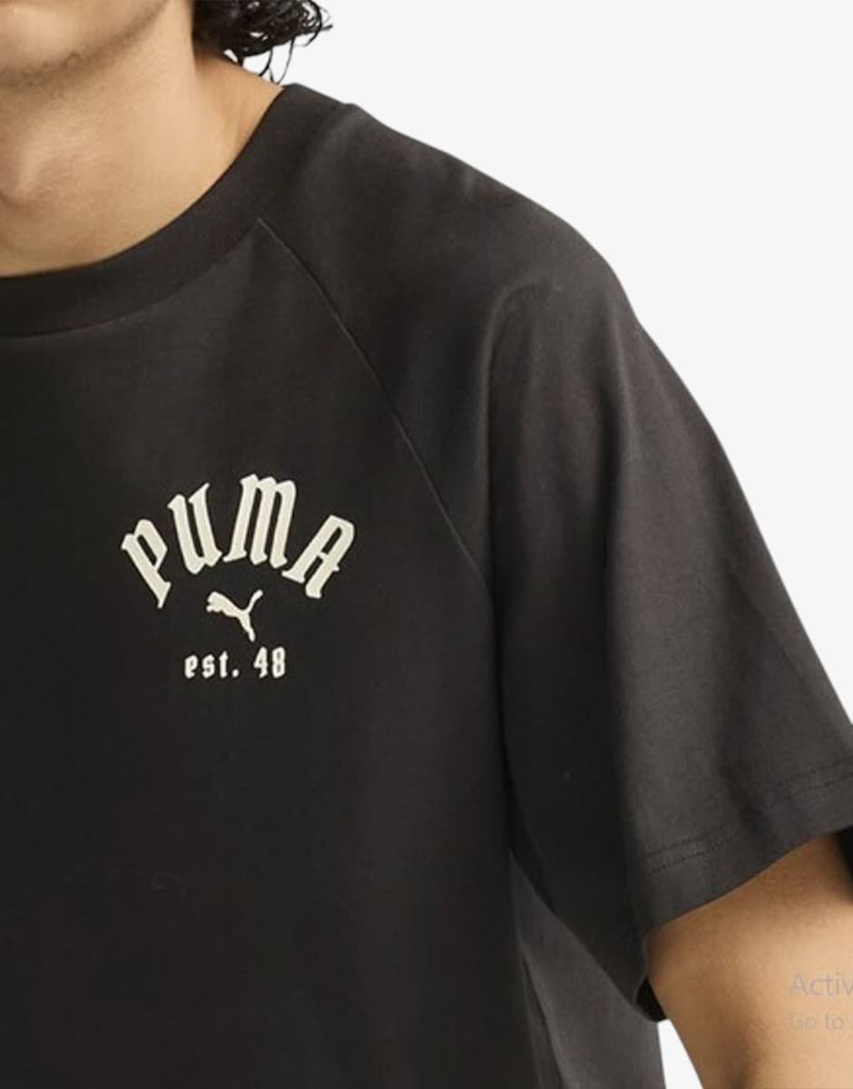 PUMA Classics Play Paris Tee Black — снимка 4