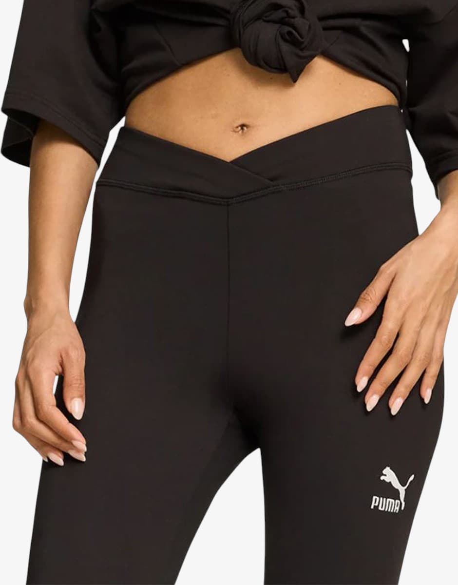 PUMA Classics Wrap High Waist Tight Black — снимка 4