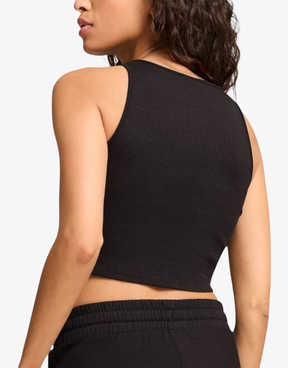PUMA Dare To Crop Top All Black — снимка 2