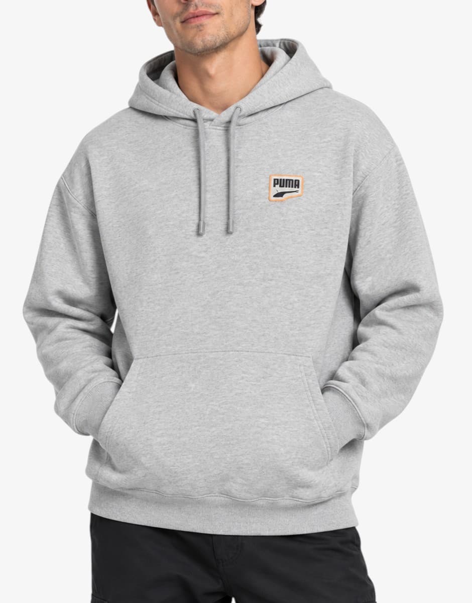 PUMA Downtown Graphic Hoodie Gray — view 3