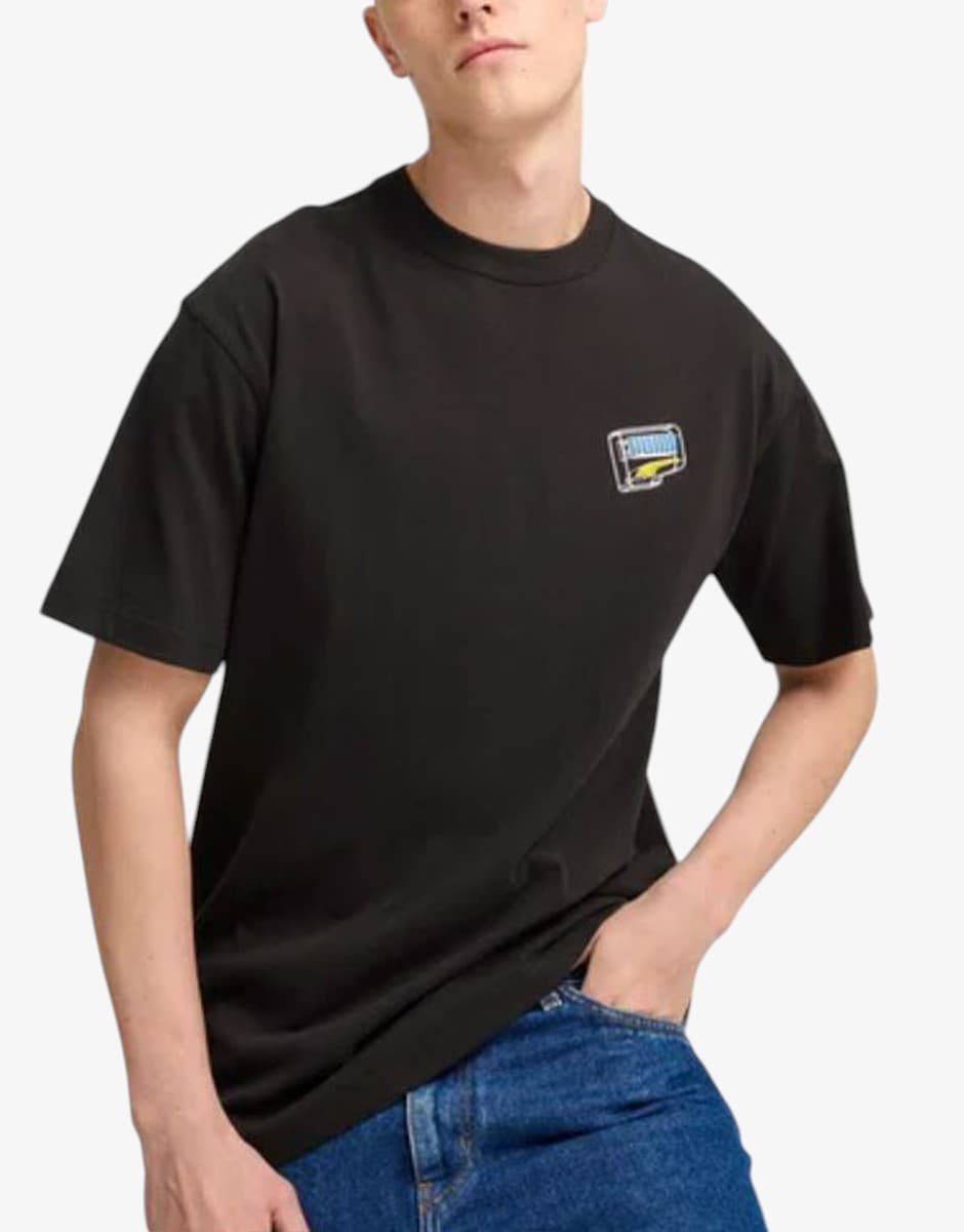 PUMA Downtown Graphic Tee Black/Multicolor