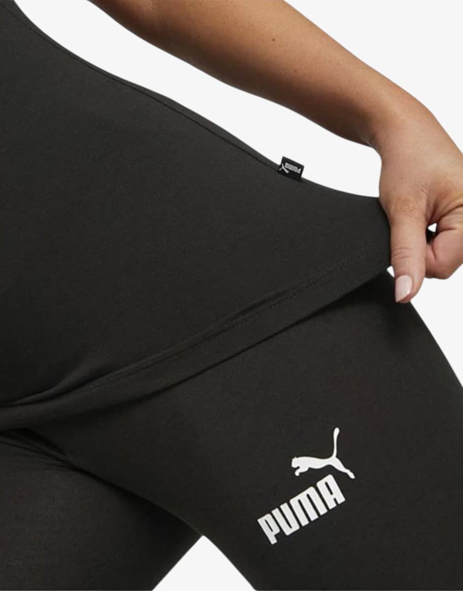 PUMA Ess Slim Logo Tee Black/White — снимка 4