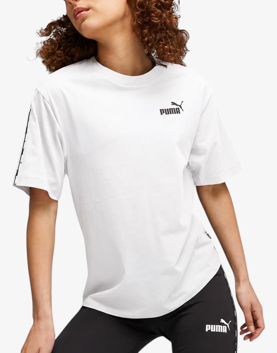 PUMA Ess Tape Tee White