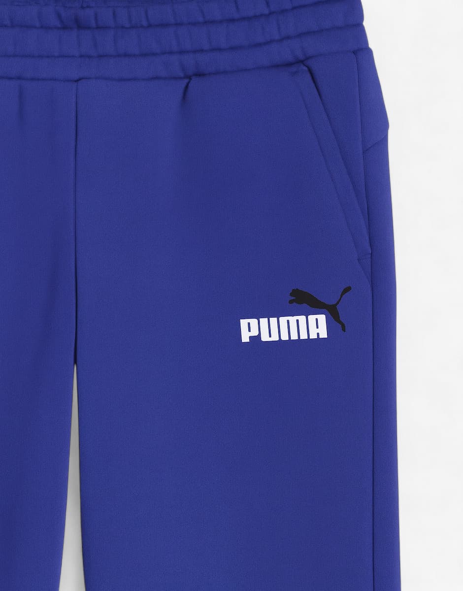 PUMA Essentials 2 Color Logo Track Pants Blue — снимка 3