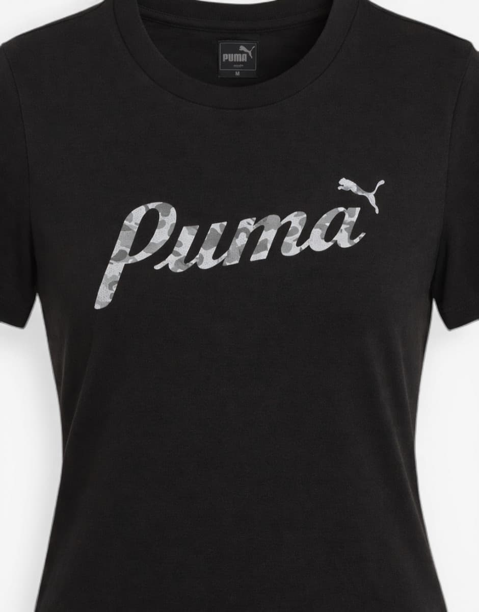 PUMA Essentials+ Blossom Tee Dress Black — снимка 4