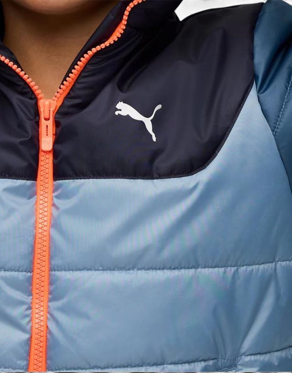 PUMA Essentials Hooded Padded Jacket Blue — view 3