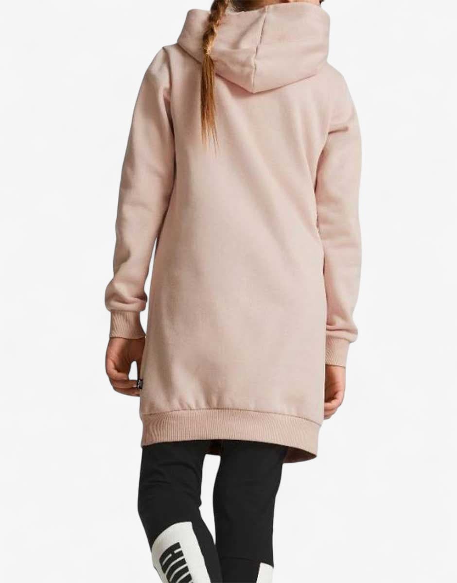 PUMA Essentials Logo Hooded Dress Pink — снимка 2