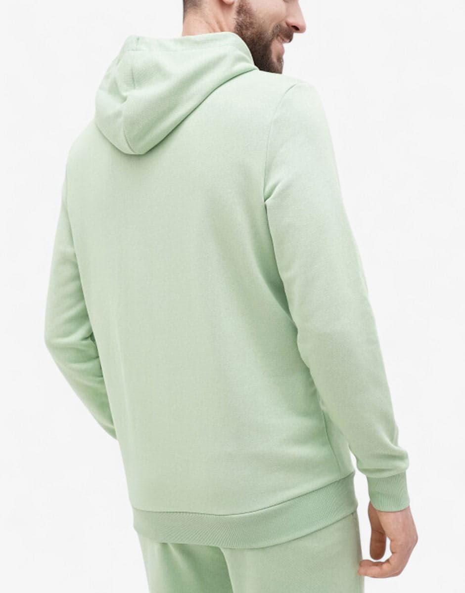 PUMA Essentials+ 2 Color Logo Hoodie Green — view 2
