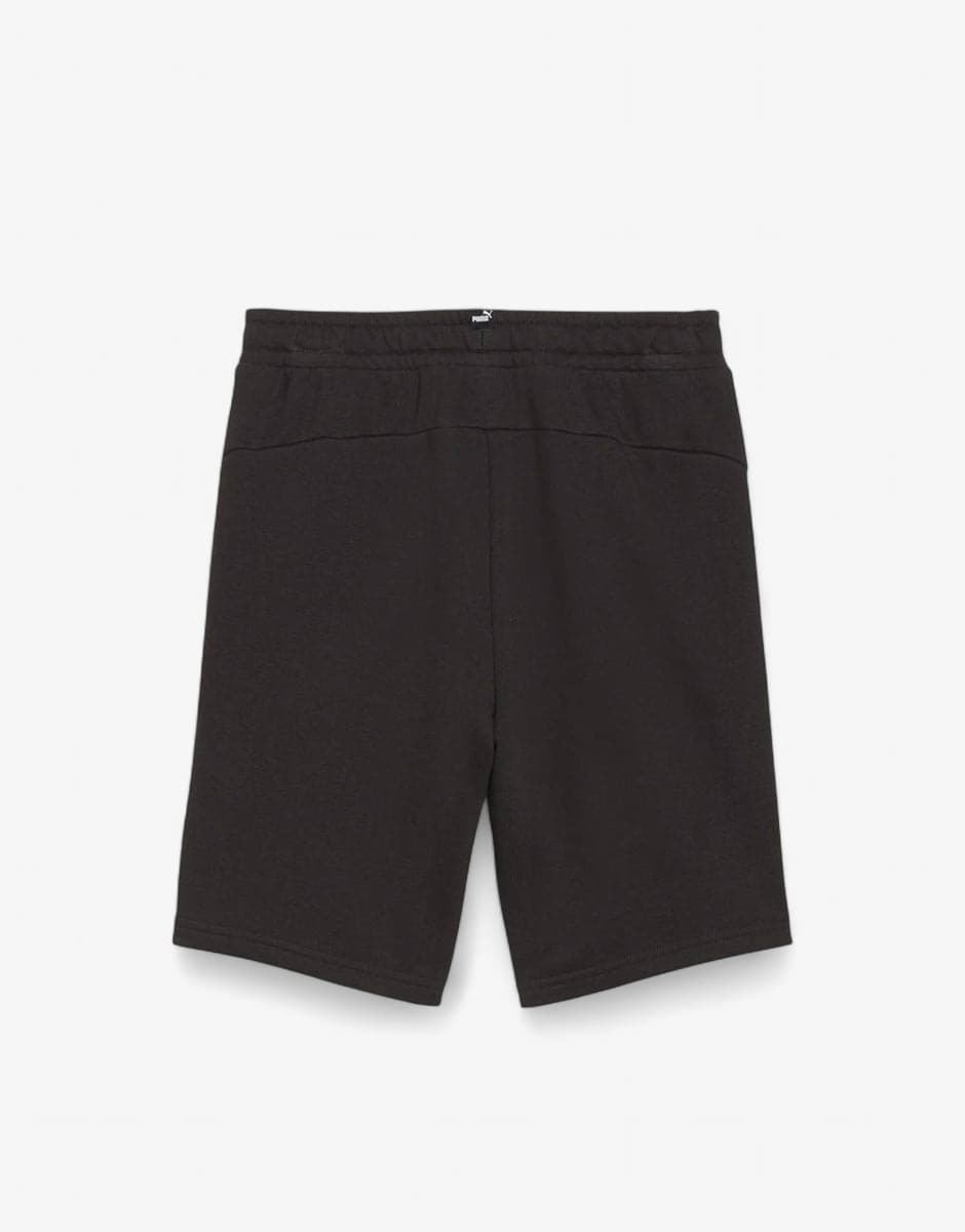 PUMA Essentials+ 2 Color Logo Shorts Black/Yellow — view 4