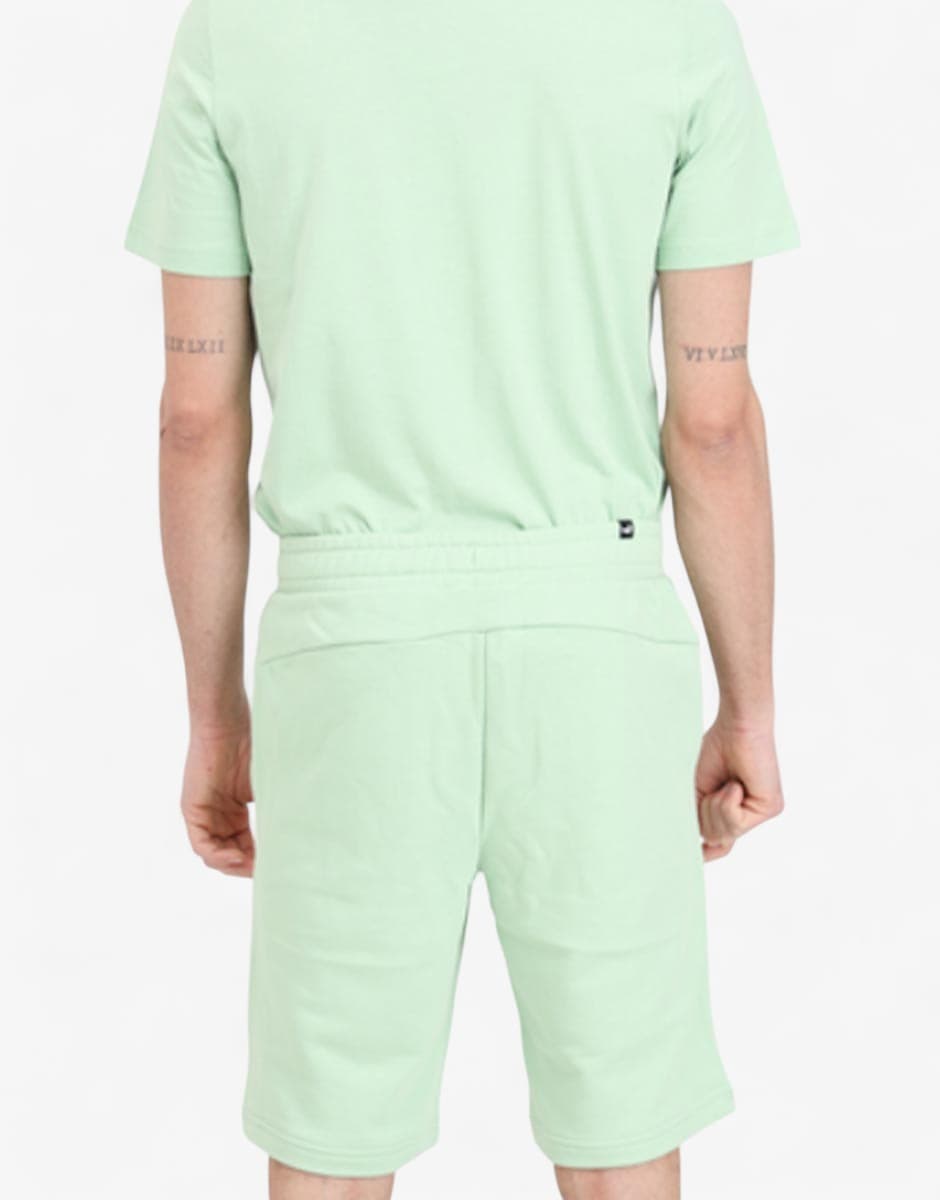 PUMA Essentials+ 2 Color Logo Shorts Green — view 2