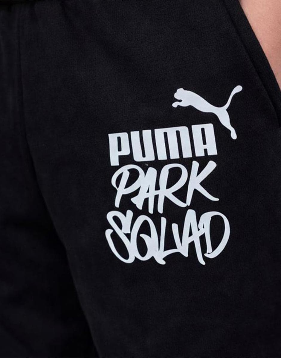 PUMA Essentials+ Mid 90's Fleece Sweatpants Black — снимка 3