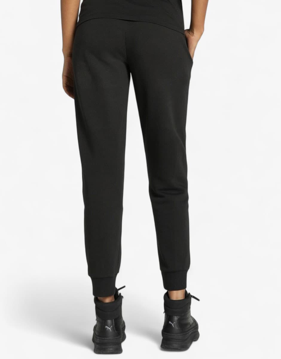PUMA Essentials+ Script Track Pants Black — view 2