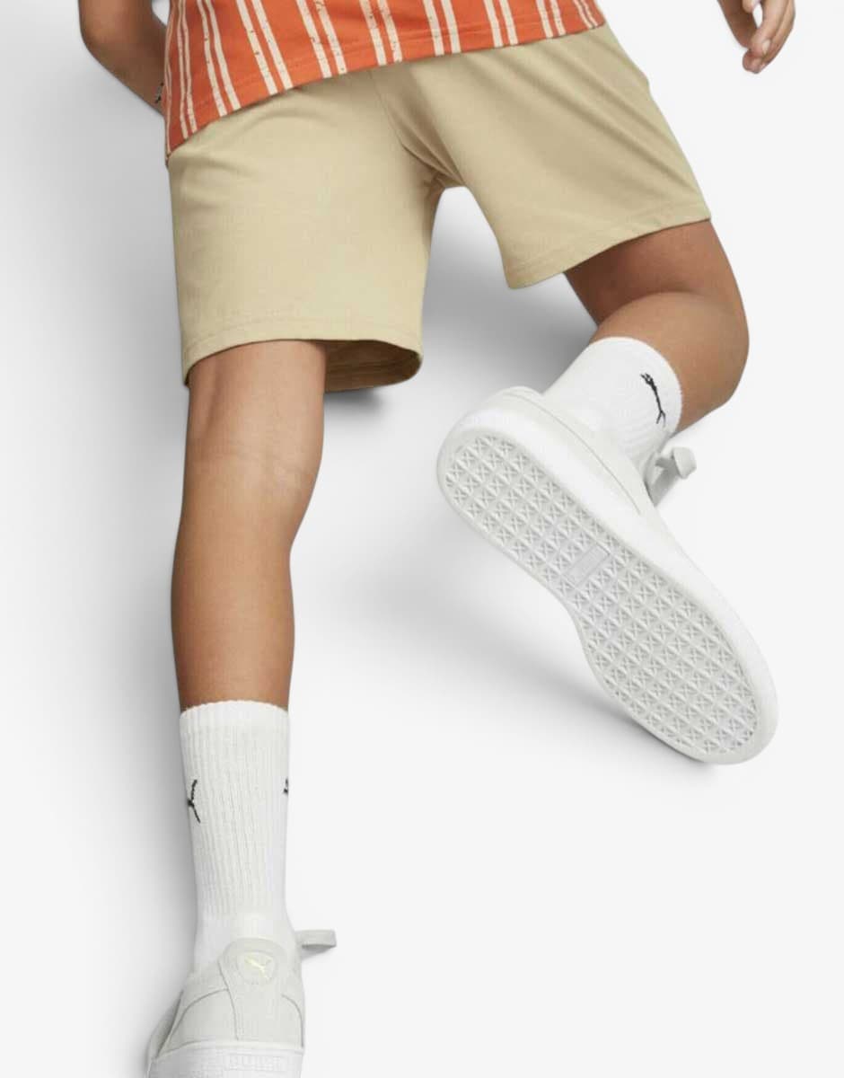 PUMA Essentials+ Street Art Graphic Shorts Beige — снимка 2