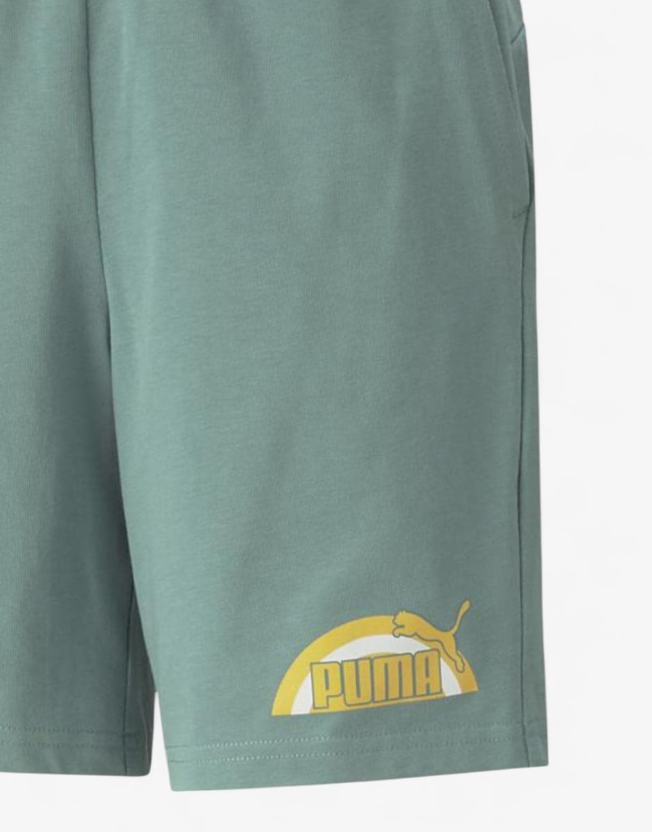 PUMA Essentials+ Street Art Shorts Green — снимка 4
