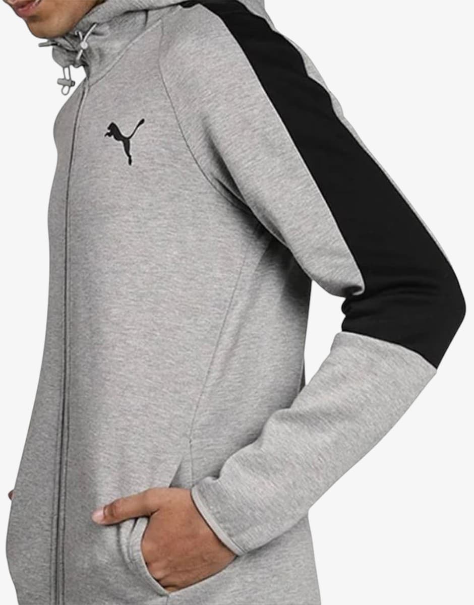 PUMA Evostripe Core FZ Hoodie Gray/Black — снимка 4