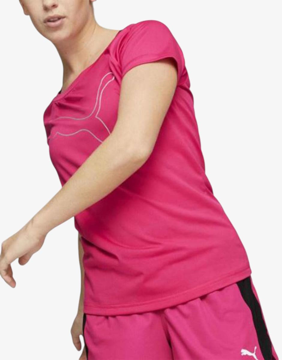 PUMA Favourite Jersey Cat Training Tee Pink
