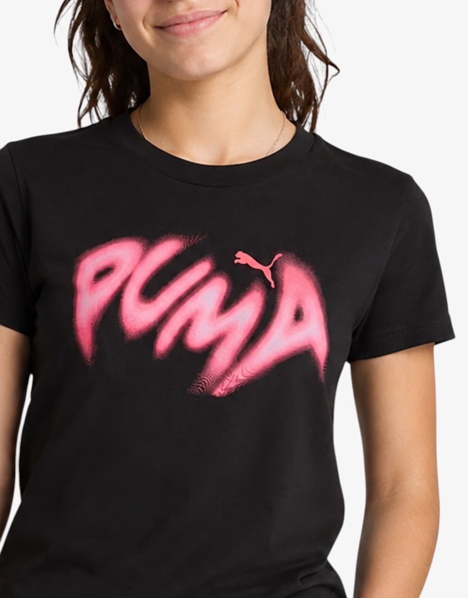 PUMA Graphics Warped Tee G PUM Black — view 4