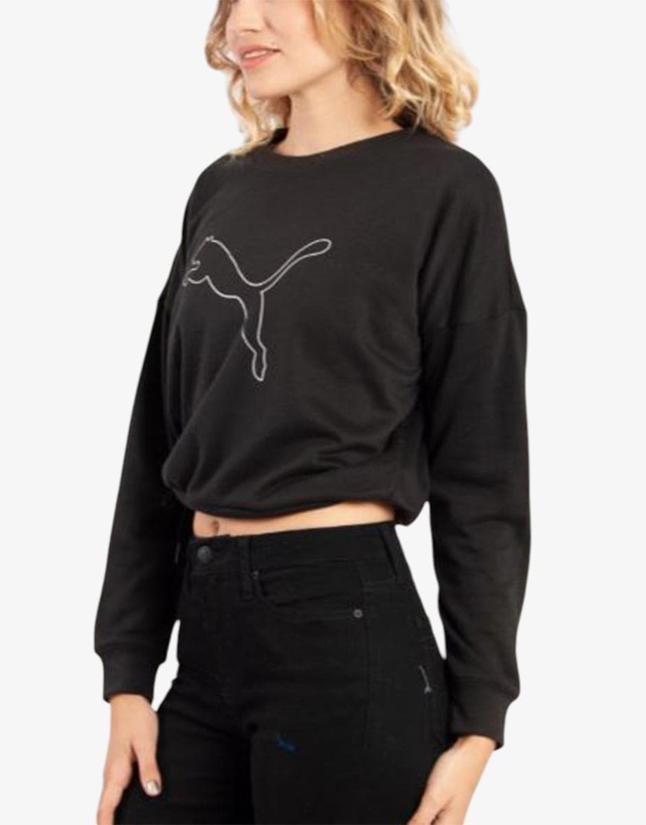 PUMA Nova Shine Pull Over Sweatshirt Black — снимка 3