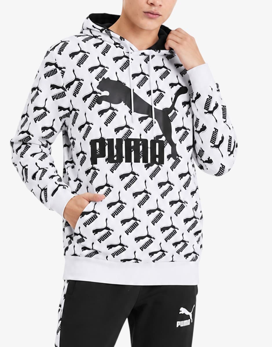 PUMA Originals Hoodie AOP White/Black — view 3