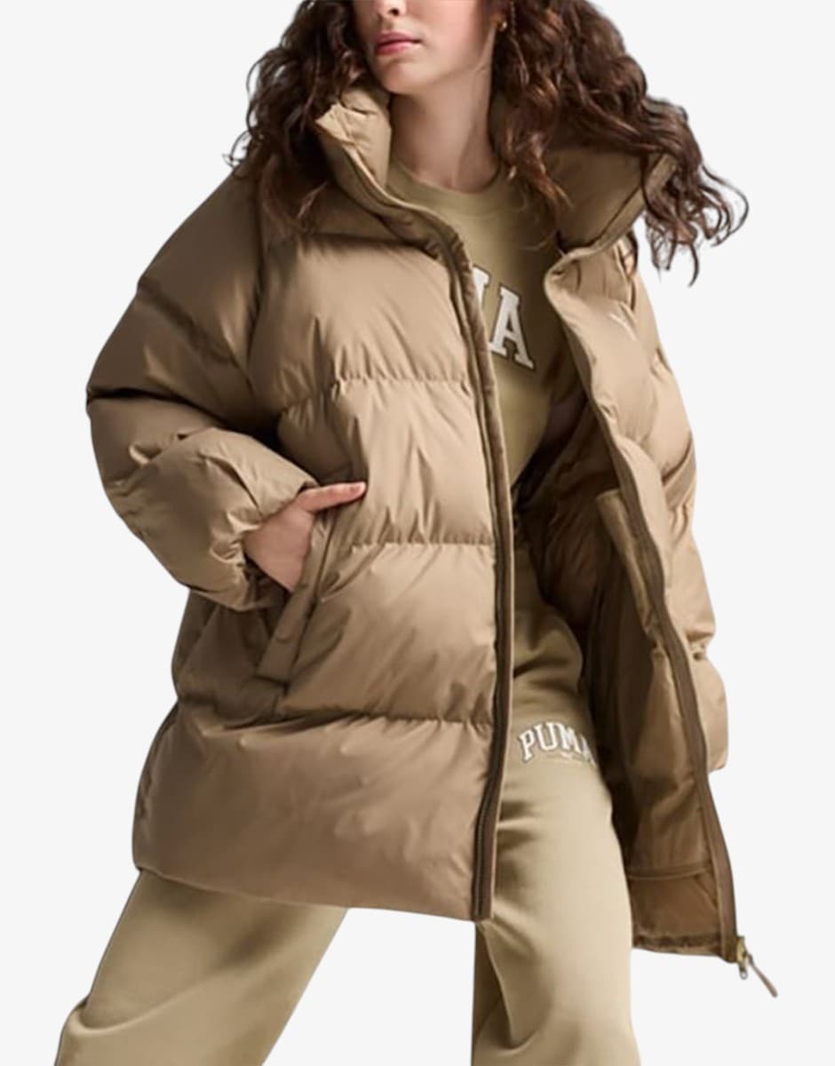 PUMA Oversized Puffer Jacket Beige — снимка 3