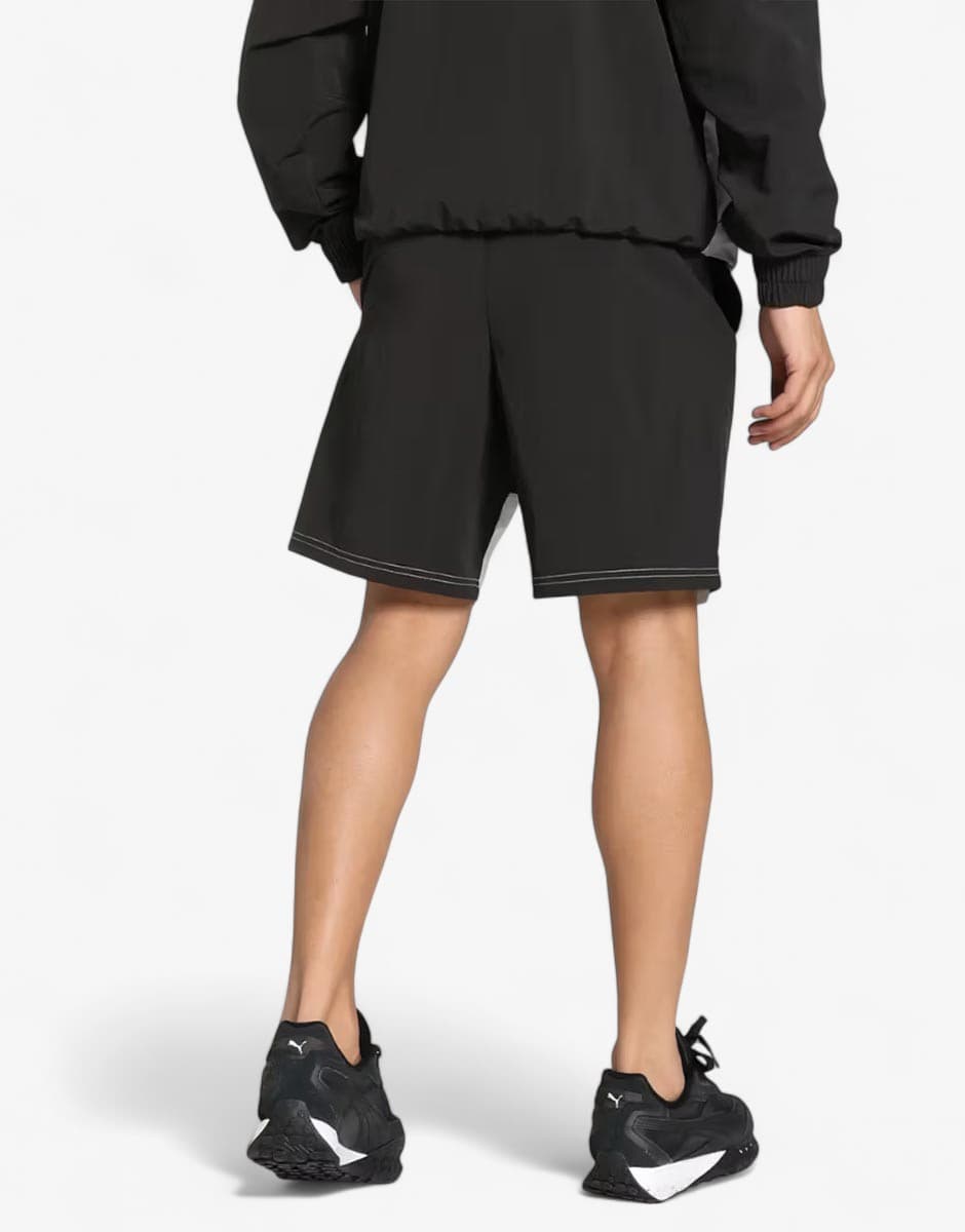 PUMA Power Colorblock Shorts Black/White — view 2