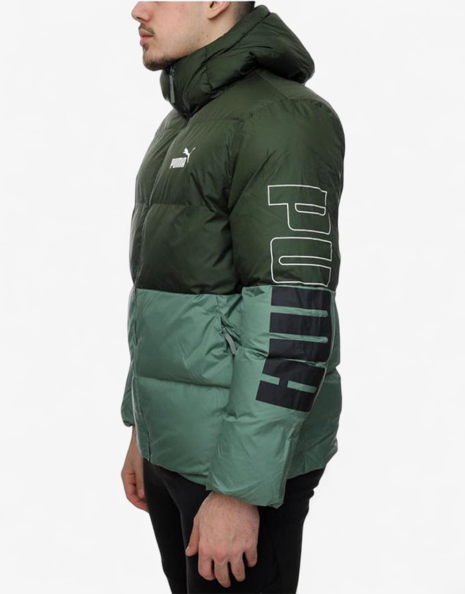 PUMA Power Hooded Jacket Green — view 3