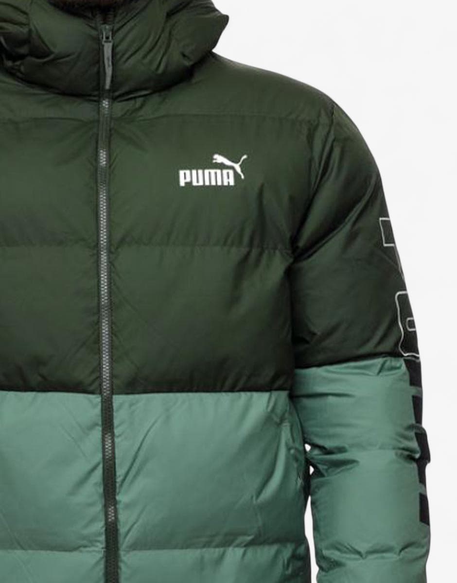 PUMA Power Hooded Jacket Green — view 4