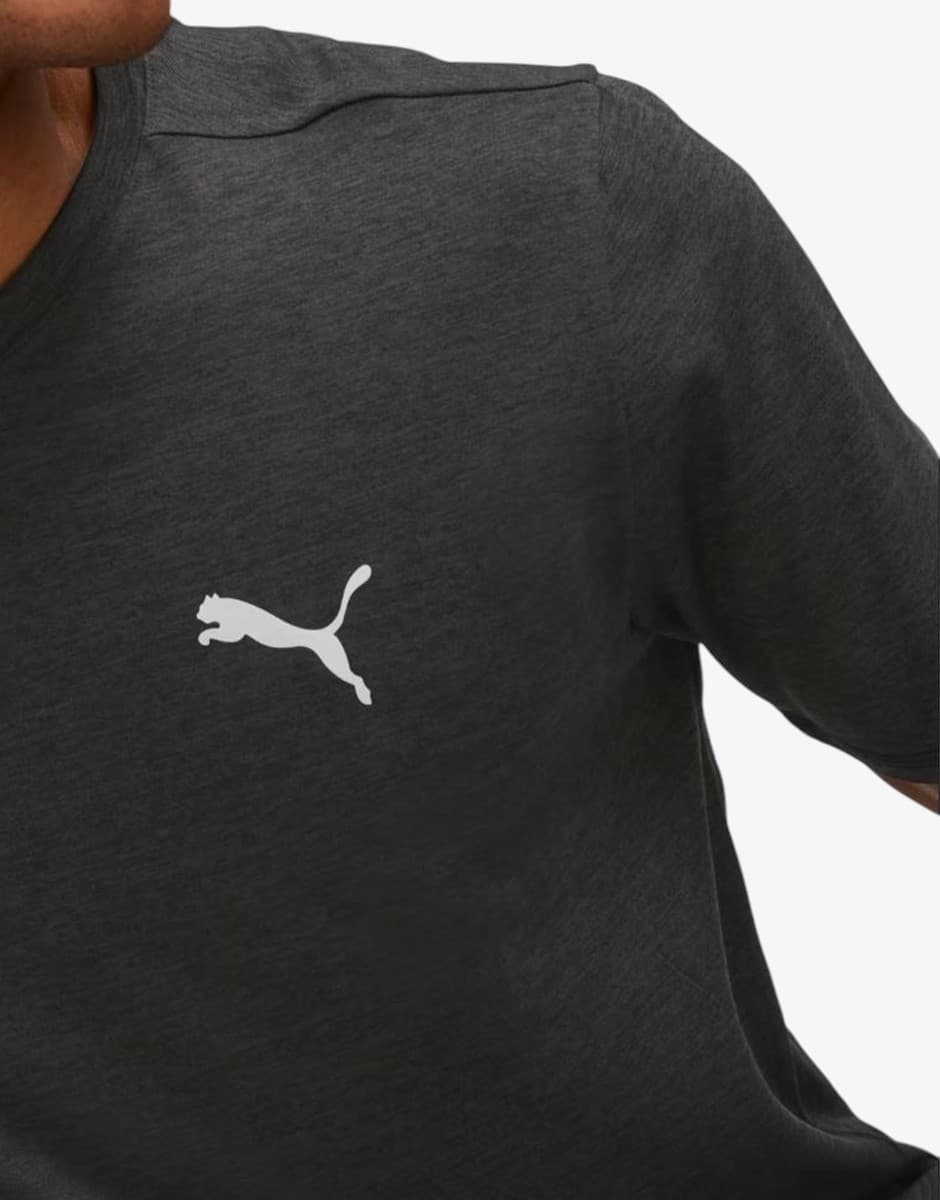 PUMA Run Favorite Heather Ss Tee Black — view 3