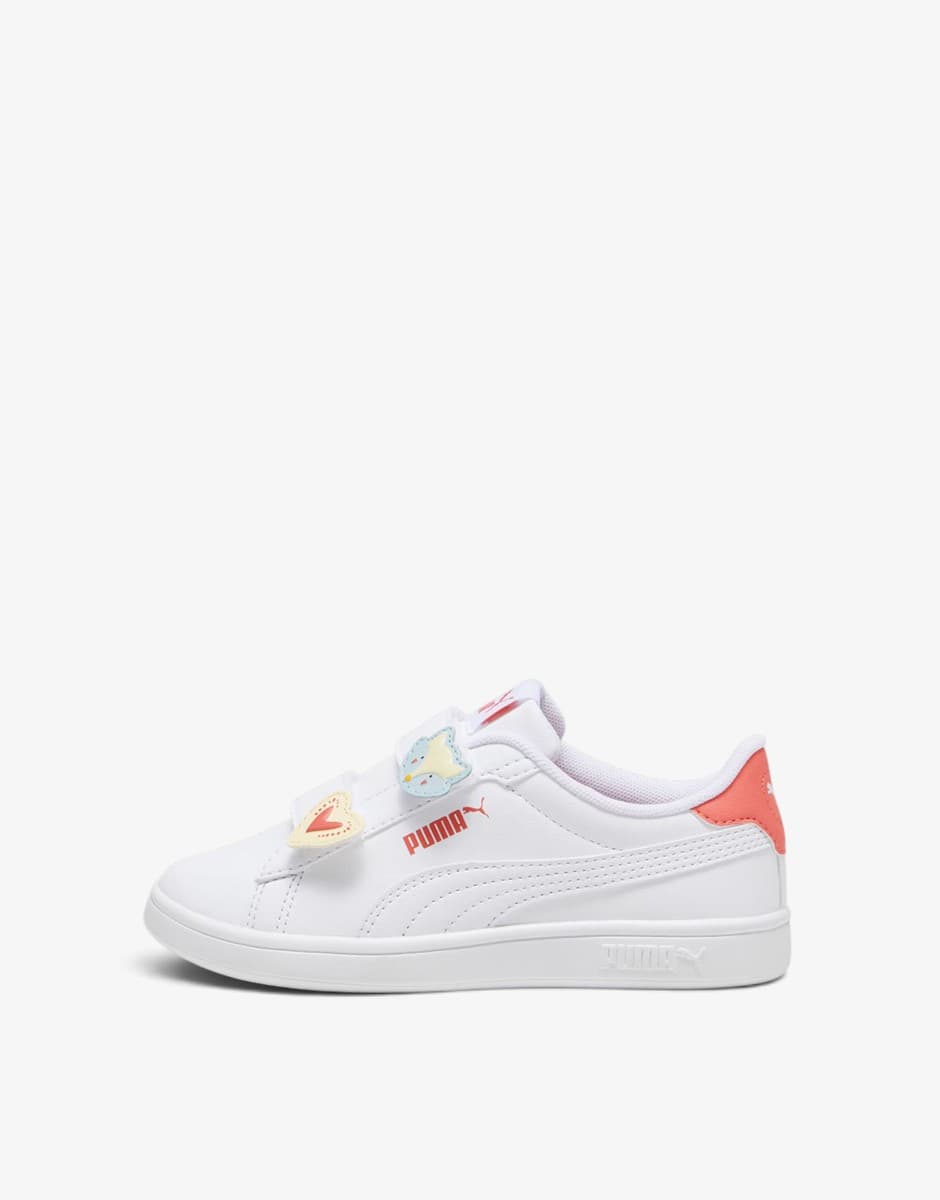 PUMA Smash 3.0 Badges V PS White/Pink