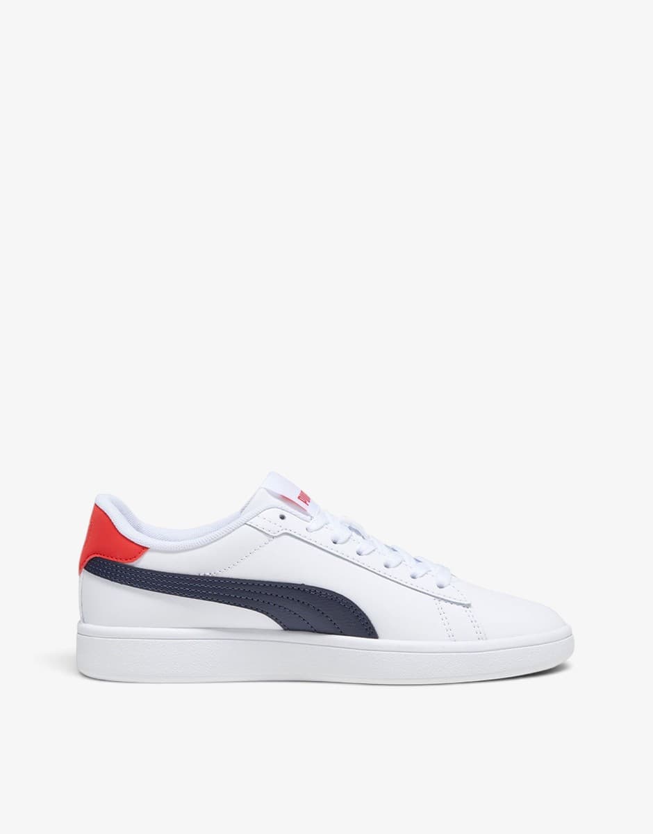 PUMA Smash 3.0 L Jr White/Navy — view 2