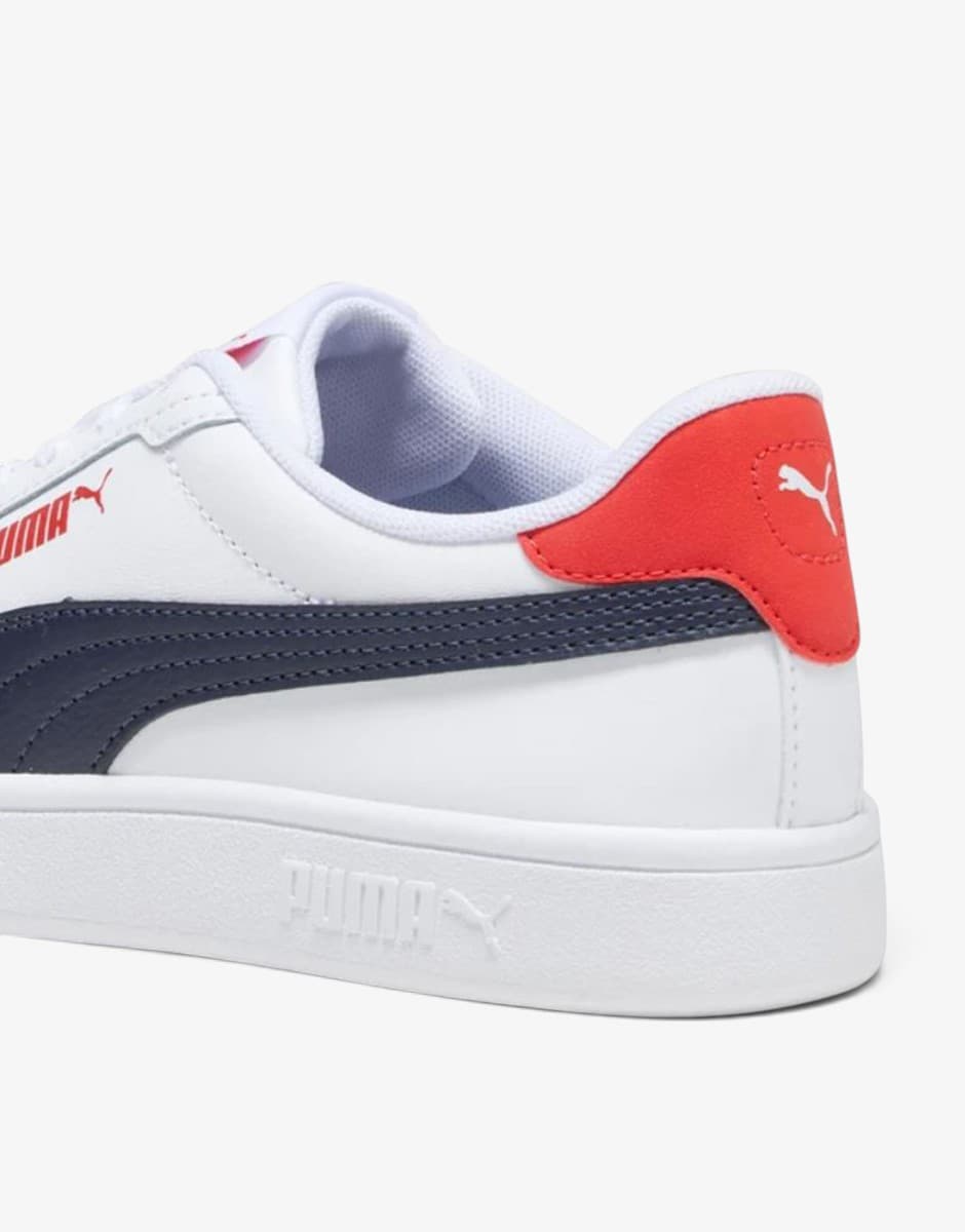 PUMA Smash 3.0 L Jr White/Navy — view 6