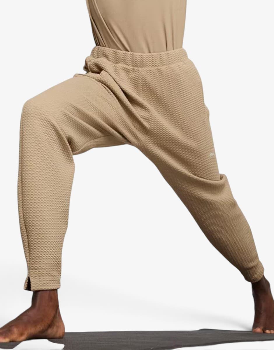 PUMA Studio Texture Pants Beige — снимка 3