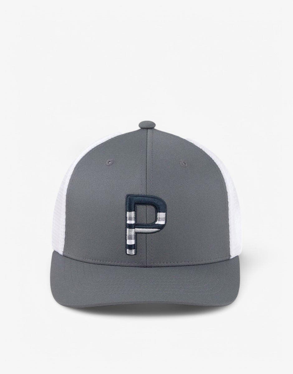 PUMA Sundown Trucker Snapback P Cap Grey/White — view 3