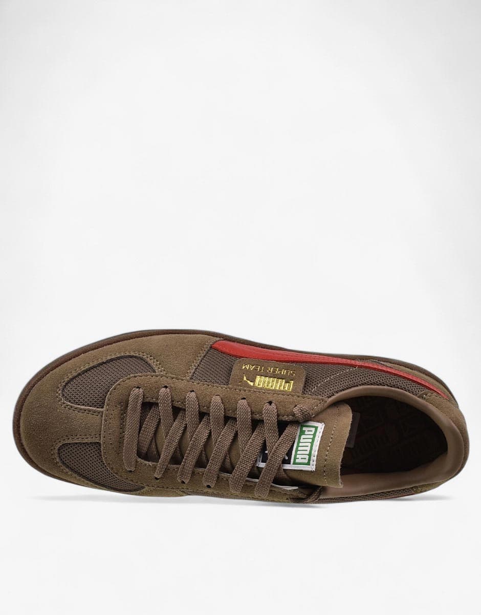 PUMA Super Team Og Shoes Brown/Red — снимка 5