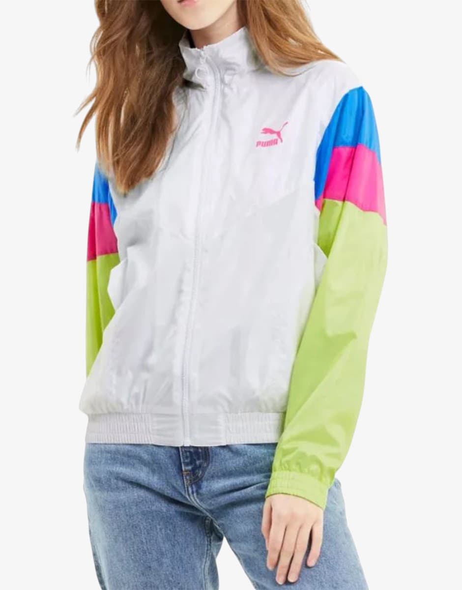 PUMA TFS Track Jacket Woven White/Multicolor — снимка 3
