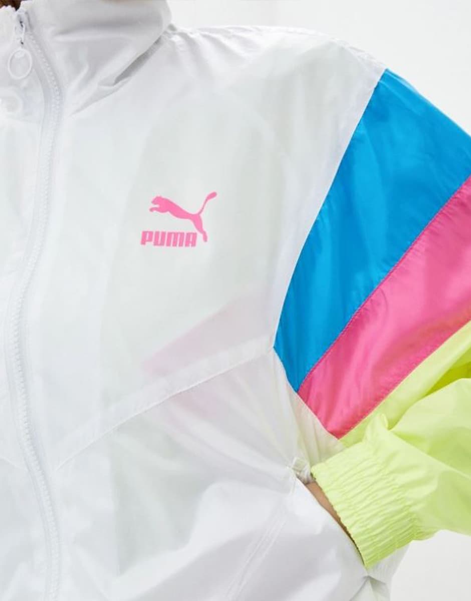 PUMA TFS Track Jacket Woven White/Multicolor — снимка 4