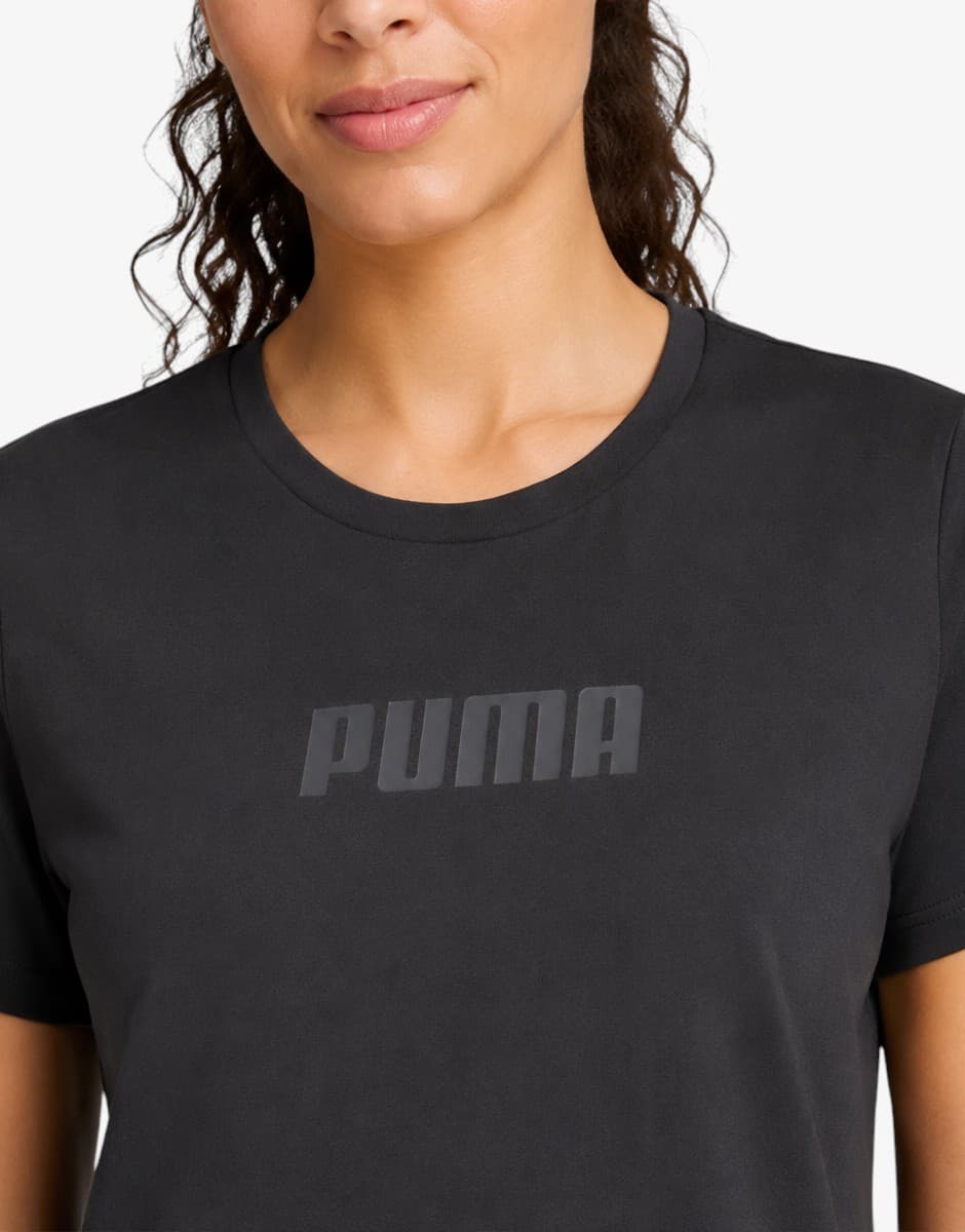PUMA Train Logo Short Sleeve Tee Black — снимка 3