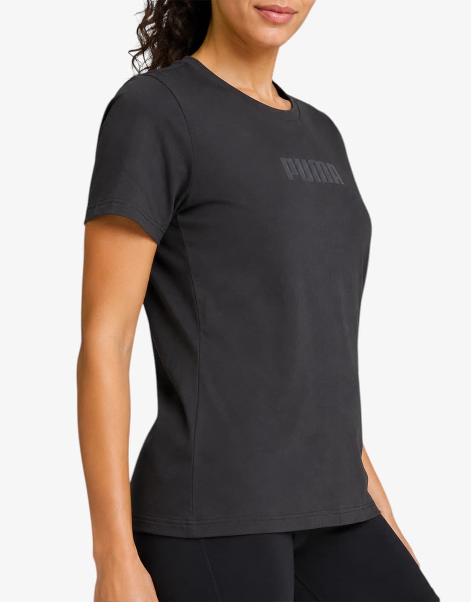PUMA Train Logo Short Sleeve Tee Black — снимка 4