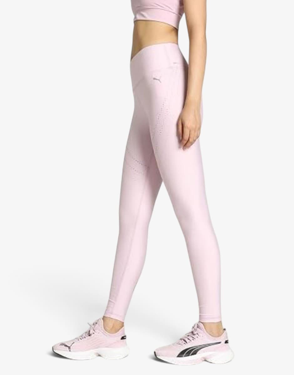 PUMA Ultraform Graphic Long Running Tights Pink — view 3