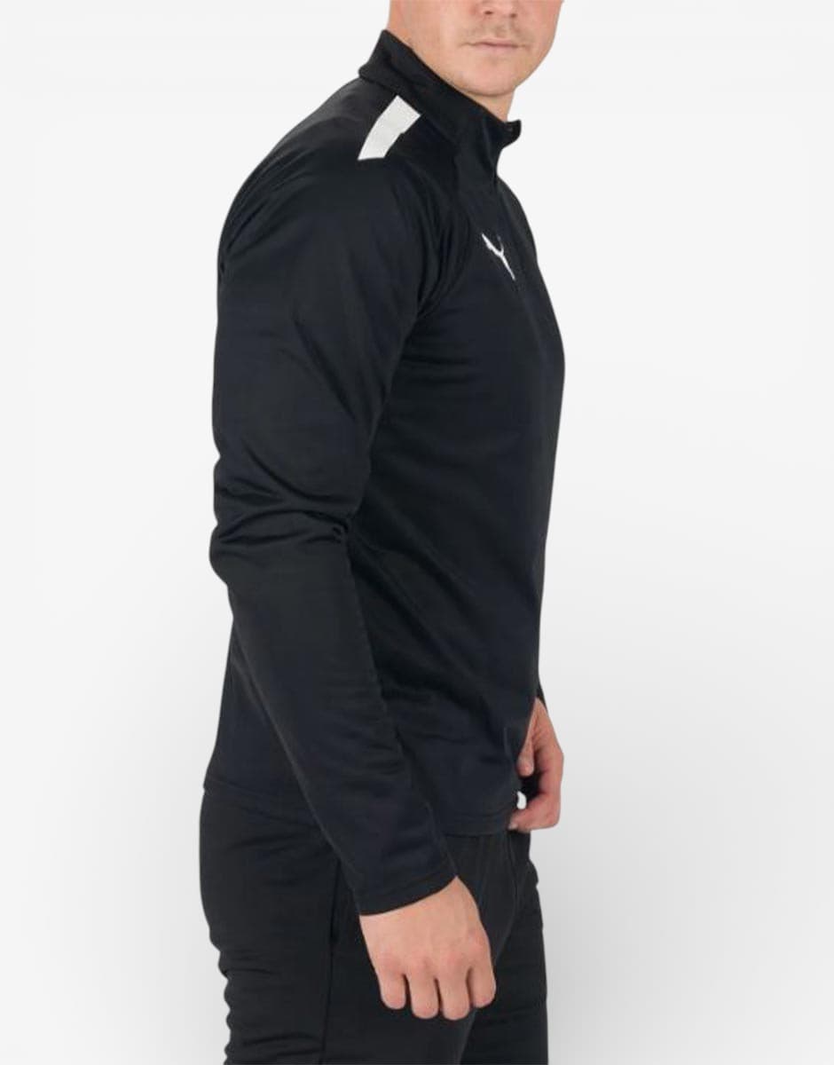 PUMA Тeam Liga Quarter-Zip Football Top Black/White — view 3