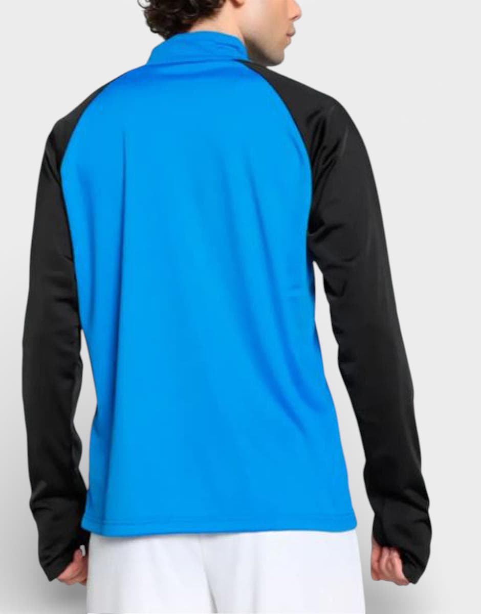 PUMA Тeam Liga Quarter-Zip Football Top Blue/Black — снимка 2