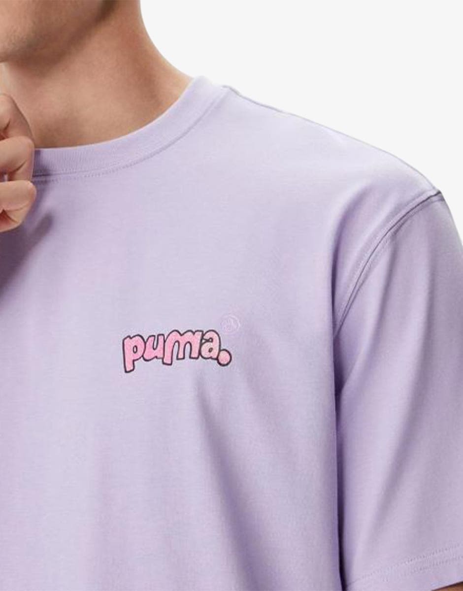 PUMA x 8 Enjamin Graphicl Tee Violet — снимка 3