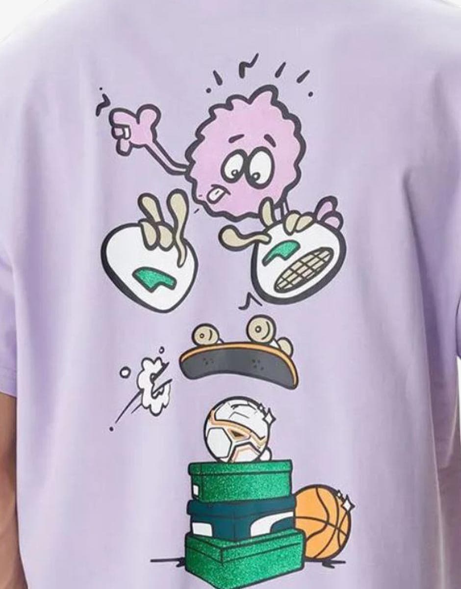 PUMA x 8 Enjamin Graphicl Tee Violet — снимка 4