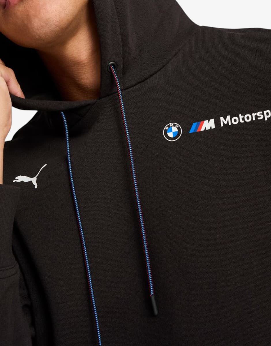 PUMA x BMW Motorsport Fleece Hoodie Black — view 4