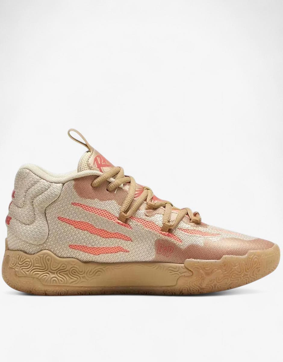 PUMA x LaMelo Ball Mb.03 Basketball Shoes Beige/Gold — view 2