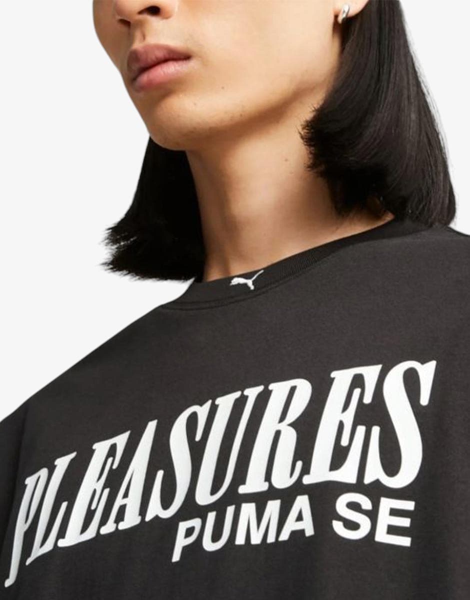 PUMA x Pleasure Typo Tee Black — снимка 3