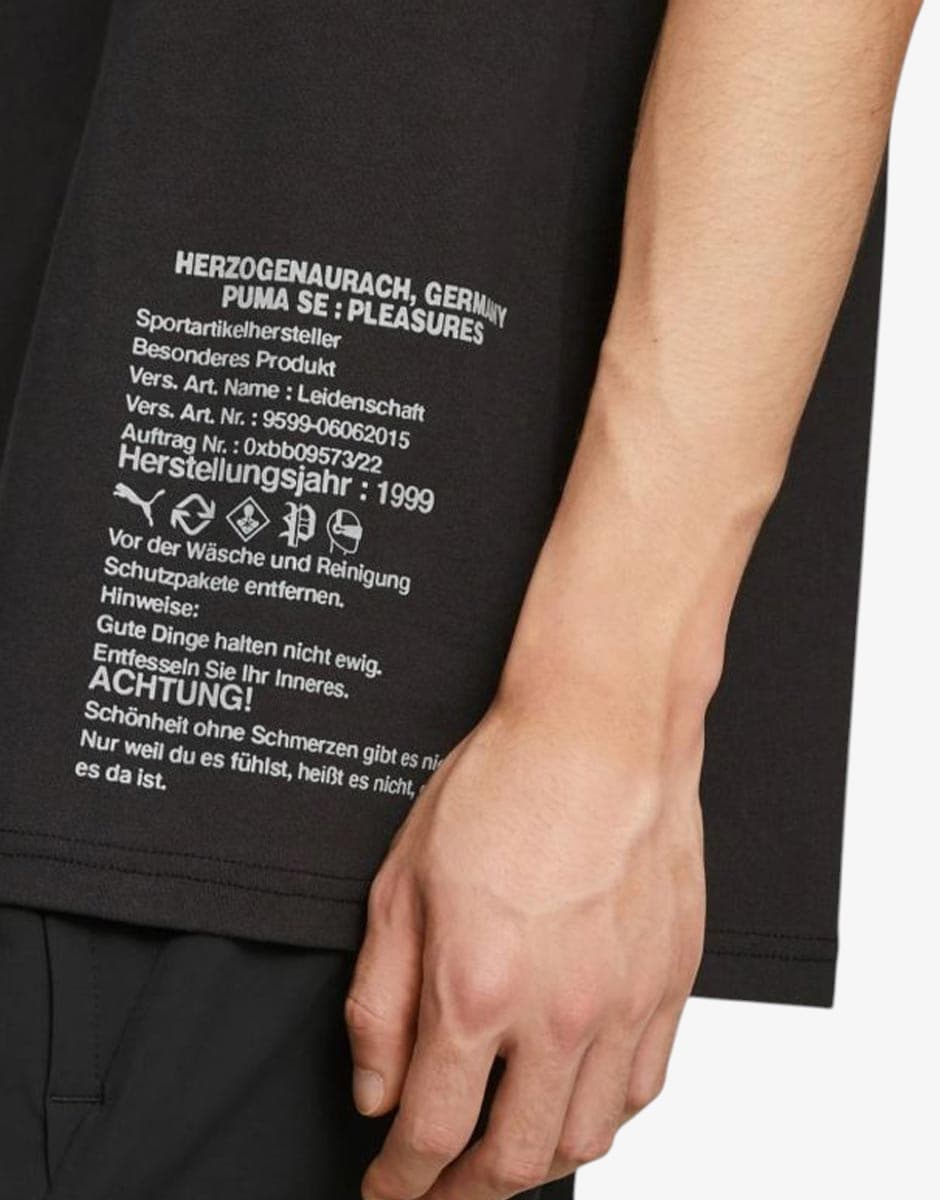 PUMA x Pleasure Typo Tee Black — снимка 4