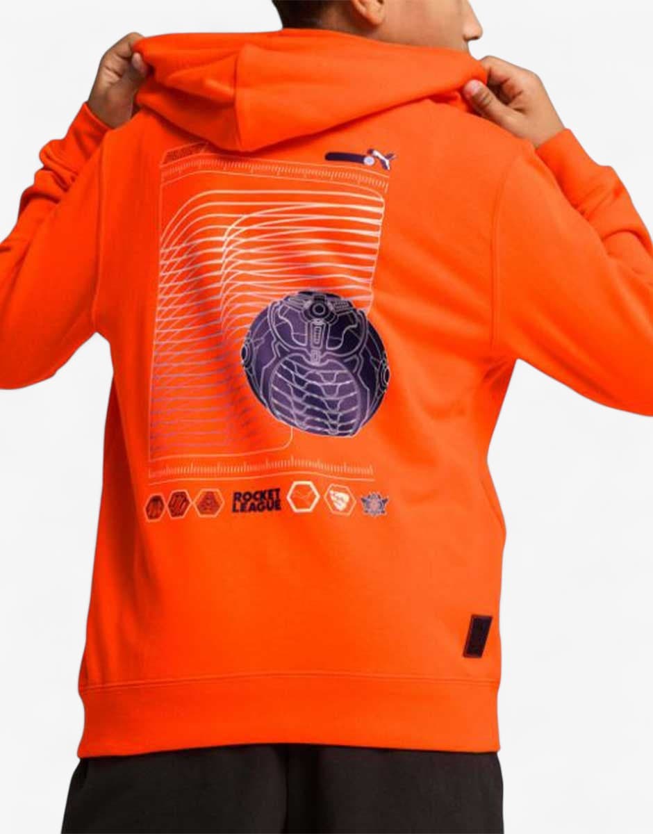 PUMA x Rocket League Relaxed Fit Hoodie Orange — снимка 2