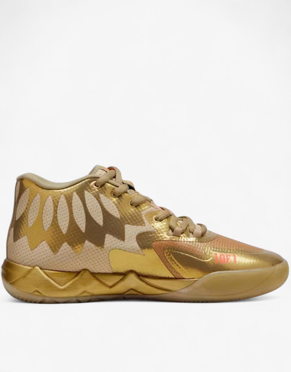 PUMA x LaMelo Ball Mb.01 Basketball Shoes Metallic Gold — view 2