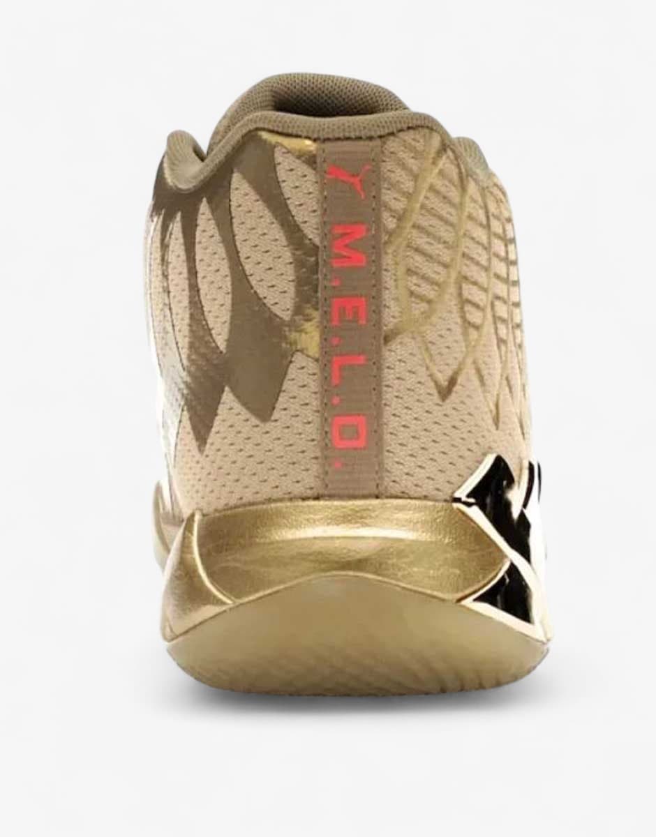 PUMA x LaMelo Ball Mb.01 Basketball Shoes Metallic Gold — view 4